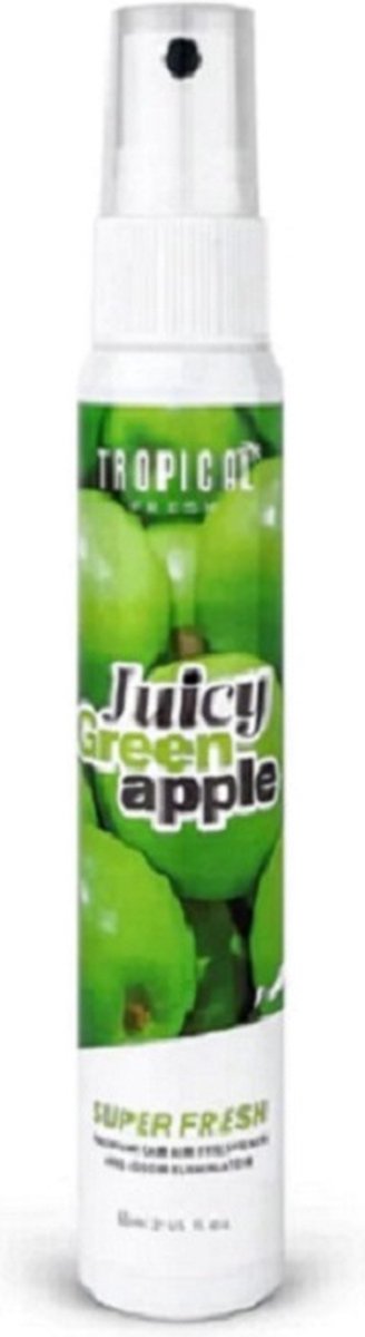 Tropical Fresh Premium Auto Parfum 60ML - Spray - Auto geur - Luchtverfrisser - Juicy green apple