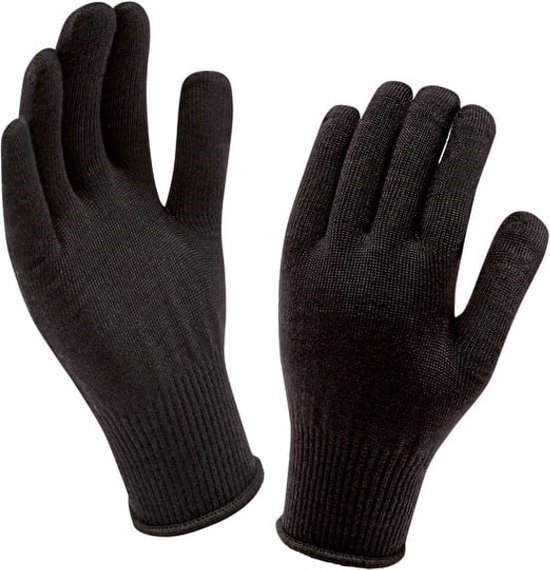 Sealskinz Solo Merino Glove-Black Fietshandschoenen Unisex - One Size |