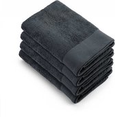 Walra handdoeken 70x140 Soft Cotton - 4-delig - Badlaken 550 g/m² - 100% Katoen - Handdoekenset Antraciet