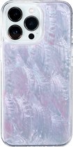 Casies zeeschelpen hoesje geschikt voor Apple iPhone 13 Mini - Seashell case - Soft Case TPU - Transparant