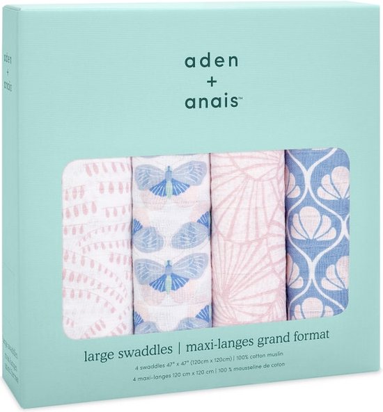Aden + Anais classic swaddle 4 pack Deco
