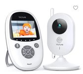 Victure BM24 Babyfoon met Camera – 2.4 Inch LCD – Video Baby Monitor – Nachtzicht – Slaapliedjes- Temperatuurcontrole – Alarmherinnering