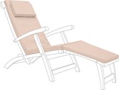 Gardenista Coussin de remplacement pour chaise longue de Jardin à vapeur Chaise longue inclinable Coussin de mobilier d'extérieur Résistant à l'eau Fibre remplie hypoallergénique Durable Épais et confortable