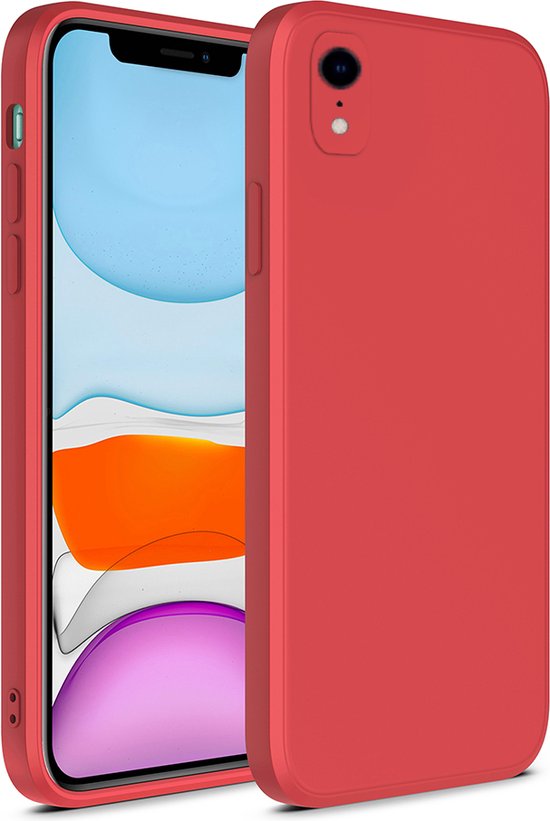 Coque iPhone Xr Rouge Coque en Siliconen avec support souple et Protection  Extra de... | bol.com