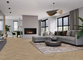 Vloer - PVC - Visgraat - Vivafloors - Lichte Eikenhouten Vloer - Wood Touch - 60,69 x 15,24 cm - 3,35 m2
