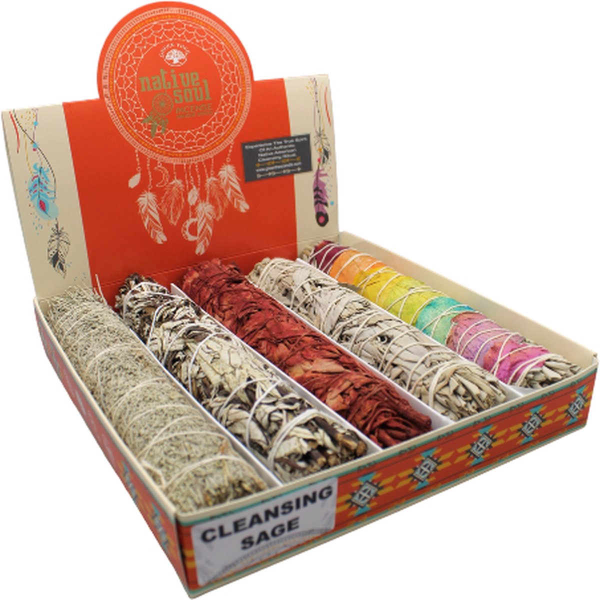 Native Soul Smudge sticks voor reinigen 5 stuks met display — cadeau in Cadeau-ideeën - foto 4