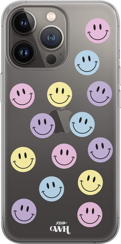 Coque iPhone 11 Pro - Smiley Colors - Coque Transparente xoxo Wildhearts |  bol.com