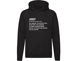 Joey grappige Hoodie - verjaardag - Unisex - Trui - Sweater - Capuchon - Zwart