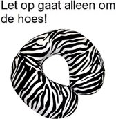 Aidapt reservehoes voor traagschuim nekkussen - zebra print