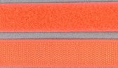 klittenband - innaaibaar of plakbaar - niet klevend - neon oranje - 2 cm x 0,5 m - fel - orange