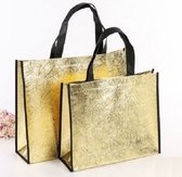 Kleine shopper goud