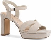 Tamaris Dames Sandaaltje 1-1-28309-28 418 beige Maat: 37 EU