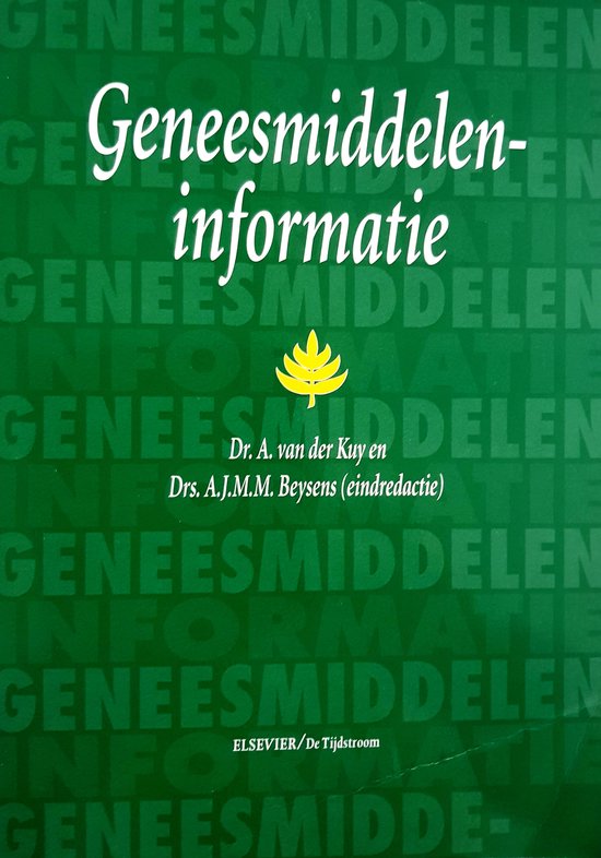 9789035218055 - GENEESMIDDELENINFORMATIE  DR 6