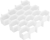 Lade Organiser - Ladeverdeler - 18 Vakken - Verstelbaar - Wit