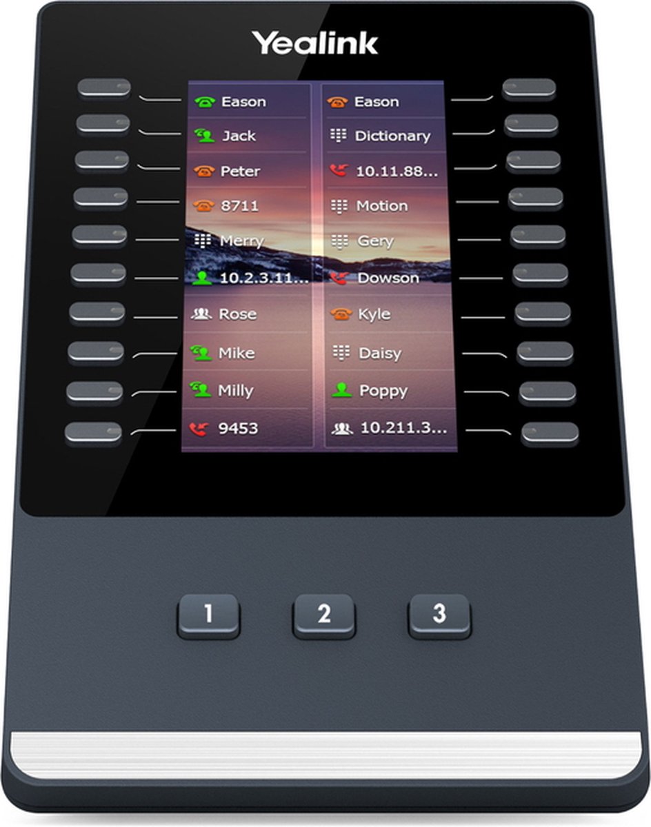 Yealink EXP43 IP add-on Module Black Grey 23 Buttons