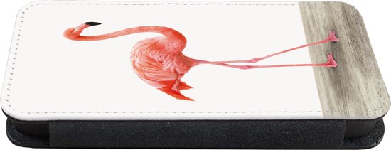Bookcase iPhone XR Bookcase - Chambre Chambre de bébé - Flamingo rose - Rose - Chambre Filles - Avec compartiments - Etui portefeuille à fermeture magnétique