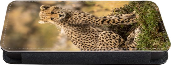 Étui pour téléphone iPhone 8 Bookcase - Léopard - Forêt - Animal - Avec compartiments - Étui portefeuille avec fermeture magnétique