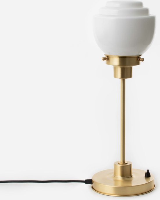 Art Deco Trade - Slanke Tafellamp Gispen Vlak 20's Messing