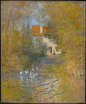 Kunst: Claude Monet, The Geese, 1874, Schilderij op canvas, formaat is 40X60 CM