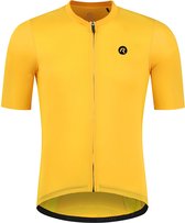 Rogelli Distance Fietsshirt - Korte Mouwen - Heren - Geel - Maat 3XL