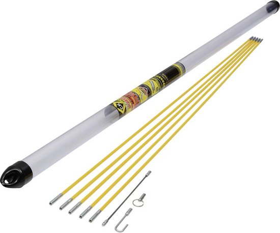 Jeu De Tiges Flexible Pour Passage De Câbles - C.K MightyRod 10 Mètres - Couleur Orange