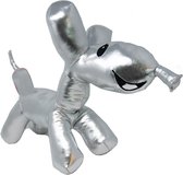 Ballooneez Hond (Zilver) Pluche Knuffel 35 cm {Balloon Dog Plush Toy | Speelgoed knuffeldier knuffelpop voor kinderen jongens meisjes | ballon honden hondje puppy knuffeltje} Teckel Tekkel Dashhund