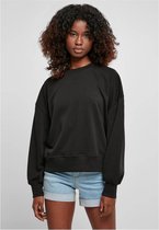 Urban Classics Crewneck sweater/trui -M- Oversized Rainbow Zwart