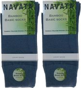 Navata Bamboe Sokken - 2 paar - Jeansblauw - 39-42 - Naadloos en Zacht