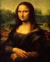Diamond Painting Pakket - Leonardo da Vinci | Mona Lisa - 50x40 cm - Complete Set - Volledige Bedekking - Ronde Steentjes