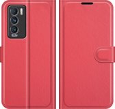 Mobigear Telefoonhoesje geschikt voor Realme GT Master Edition Hoesje | Mobigear Classic Bookcase Portemonnee | Pasjeshouder voor 3 Pasjes | Telefoonhoesje voor Pinpas / OV Kaart / Rijbewijs - Rood