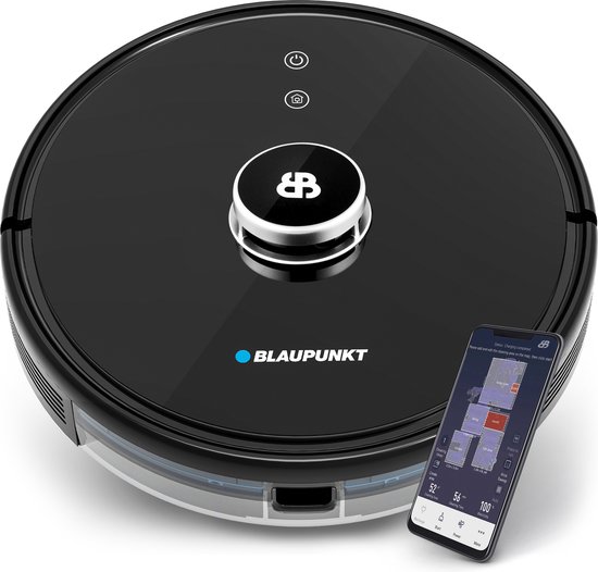 Blaupunkt Bluebot XTREME BPK-VCBB1XTE - Robotstofzuiger met Dweilfunctie - Laser Navigatie - 3000Pa