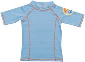 Ducksday - UV Zwemshirt - korte mouw - voor kinderen - unisex - True blue - 134/140