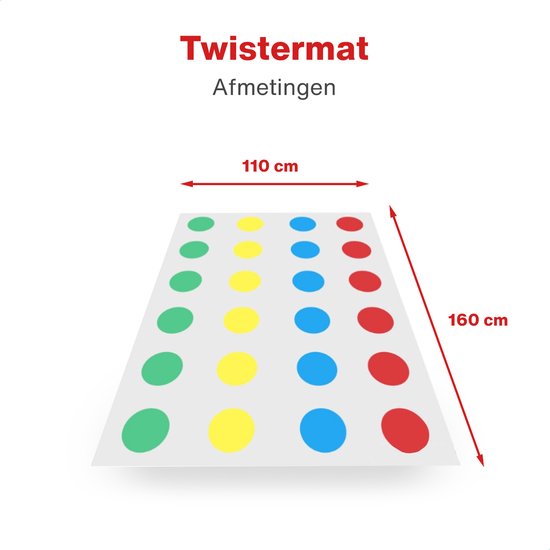 Thumbnail van een extra afbeelding van het spel GoGoods Twister Spel - 2-in-1 Editie - Familiespel - Twister/Vinger Twister - Spelletjes voor Kinderen en Volwassen - Vanaf 6 jaar - Multicolor