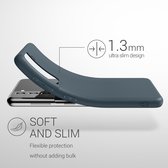 kwmobile telefoonhoesje voor Samsung Galaxy S21 - Hoesje voor smartphone - Back cover in leisteen