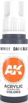 Dark Blue Acrylic Modelling Color - 17ml - AK-11181