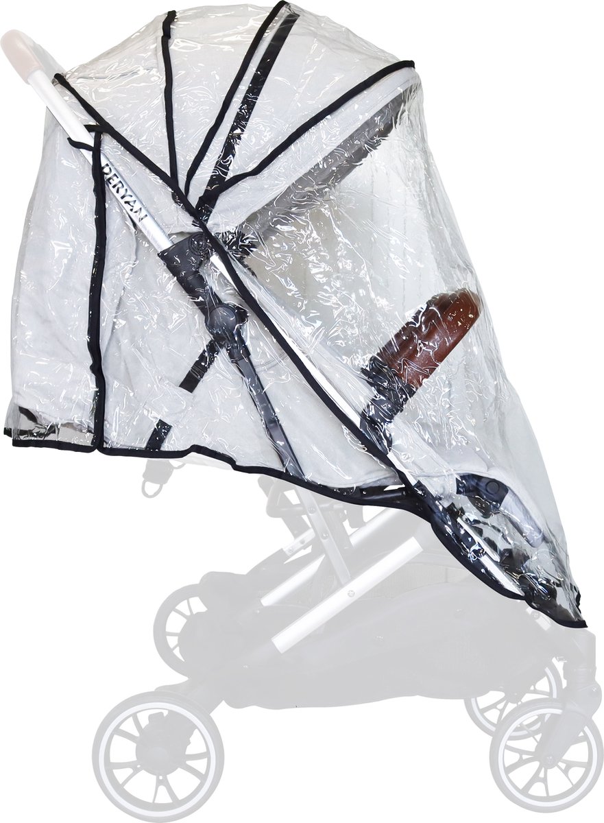 Deryan Rolo X2 Regenhoes voor dubbele buggy - Kooper x2 regenhoes – foto 2