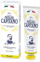 Pasta del Capitano 1905 – Sicily Lemon - Tandpasta - De eerste smaak in de “The taste of Italy”-serie tandpasta’s – Met biologische citroenextract. Zonder citroenzuur – voor gezond