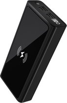 B-care Powerbank 20000 mAh - Draadloos Oplader - Snellaadfunctie - 2x USB - Geschikt Voor iPhone En Samsung