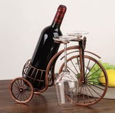 Porte-bouteille de vin en métal - Vélo - Pour vin & champagne - décoration - bar - Cadeau - Chambre d'hôtel - Restaurant - Casier à vin - surprise