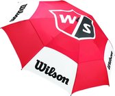 Parapluie de golf Wilson Staff Tour 68 pouces à double auvent - rouge Wit