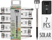 ProGarden Solar lamp RVS set 7 stuks