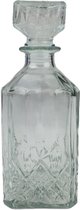 Karaf glas met dop - Transparant - 900 ML - Glas - Drank - Karaf