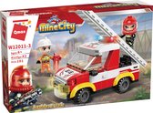 Qman W12011 - set van 4 Brandweer voertuigen - Lego Compatibel - Bouwdoos