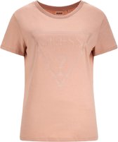 Guess Adele SS CN Tee Dames T-shirt - Oranje - Maat L