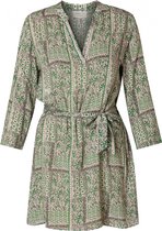 IVY BEAU Enya Jurk - Ecru/Spring Green - maat 38