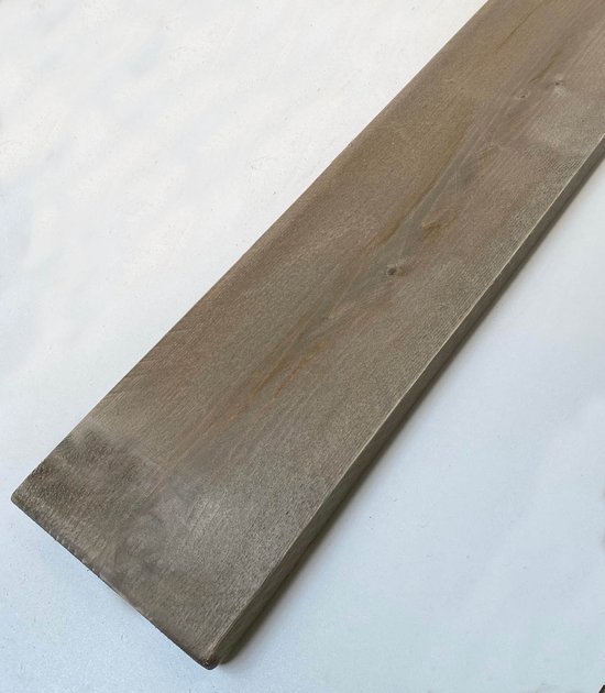 Steigerhouten plank - oud grijs - 100x19,5x2,7 cm - geschuurd - kant en klaar - verouderd