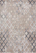 Magic Floor - Tapijt - Woonkamer - Vloerkleed Gabardin 12498 - Grijs - Polyester - (150x80cm)