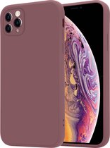 ShieldCase geschikt voor Apple iPhone 11 Pro Max vierkante silicone case - Purple Grape