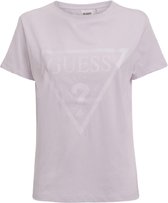 Guess Adele SS CN Tee Dames T-shirt - Paars - Maat L