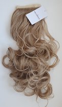 Paardenstaart hairextensions mx donker goud blond wit blond lang slag 60 CM krullen en stijlen tot wel 160 graden